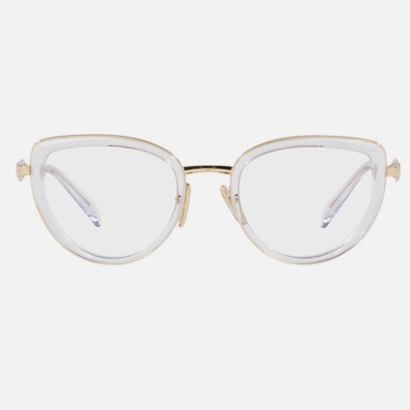 *NWT* Prada Gold/Clear Eyelass Frames - Picture 9 of 11